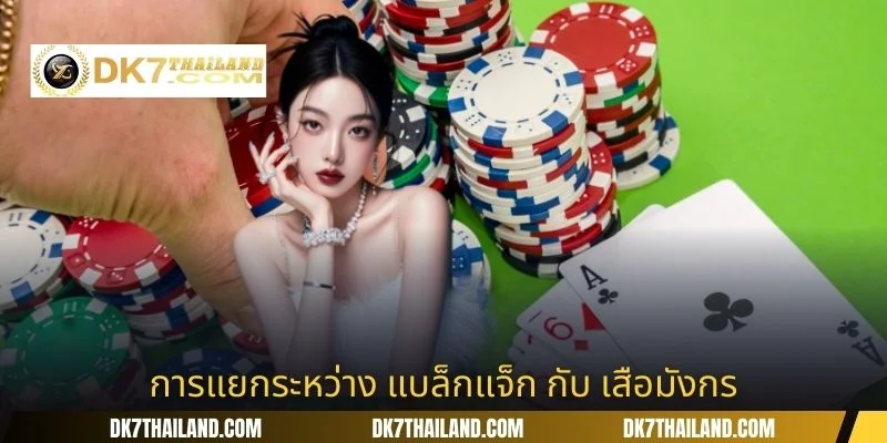 การแยกระหว่าง แบล็กแจ็ก กับ เสือมังกร